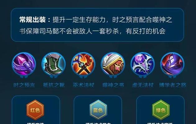 王者荣耀攻略（全面了解司马懿装备搭配，助你登顶王者之巅）