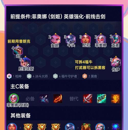 剑姬出装及打团攻略（掌握剑姬的核心装备和团队战斗技巧，成为游戏中的不败之剑）